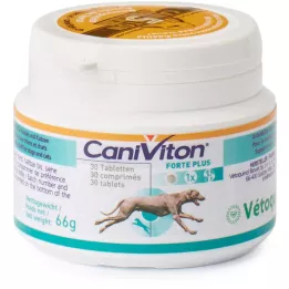 CANIVITON Forte Plus Comprimidos de alimento suplementar para cão/gato, 30 pcs
