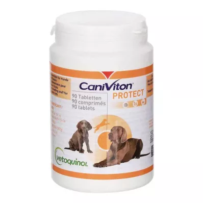 CANIVITON Protect Comprimidos alimentares suplementares para cães/gatos, 90 unidades CANIVITON Protect Comprimidos alimentares suplementares para cães/gatos, 90 unidades