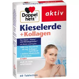 DOPPELHERZ Silica+Collagen Tablets, 60 Cápsulas