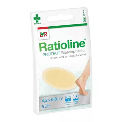 RATIOLINE Proteger os pensos para bolhas 4,2x6,8 cm, 5 peças