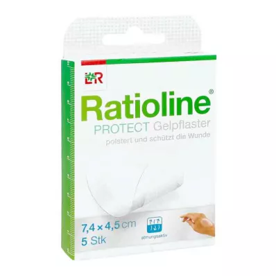 Ratioline Protect emplastros de gel 4,5x7,4 cm (5 peças) Ratioline Protect emplastros de gel 4,5x7,4 cm (5 peças)