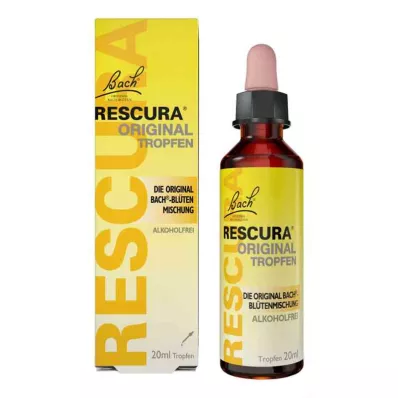 BACHBLÜTEN Rescura Original gotas sem álcool, 20 ml BACHBLÜTEN Rescura Original gotas sem álcool, 20 ml