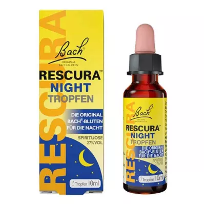 Rescura Night Drops Original de Bach com álcool, 10 ml Rescura Night Drops Original de Bach com álcool, 10 ml