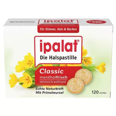 IPALAT Pastilhas para a garganta clássicas, 120 unidades