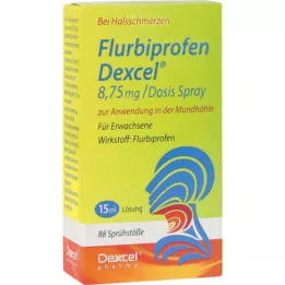 FLURBIPROFEN Dexcel 8,75 mg/Dos.spray cavidade oral, 15 ml