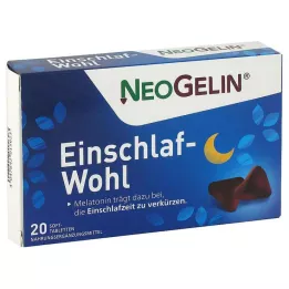 NEOGELIN Comprimidos mastigáveis Sleep Well, 20 cápsulas