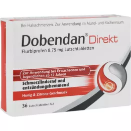 DOBENDAN Flurbiprofeno direto 8,75 mg pastilhas, 36 unid