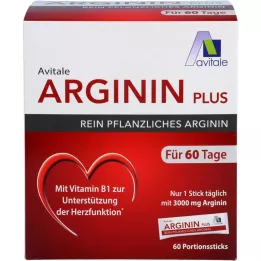 ARGININ PLUS Varas de vitamina B1+B6+B12+ácido fólico, 60X5,9 g