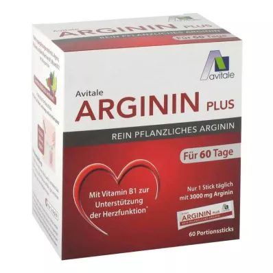 ARGININ PLUS Varas de vitamina B1+B6+B12+ácido fólico, 60X5,9 g