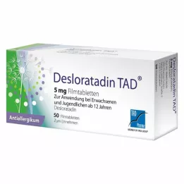DESLORATADIN TAD Comprimidos revestidos por película de 5 mg, 50 unidades