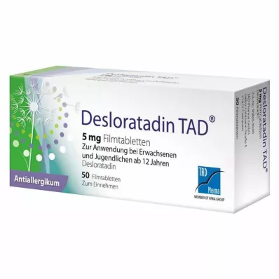 DESLORATADIN TAD Comprimidos revestidos por película de 5 mg, 50 unidades