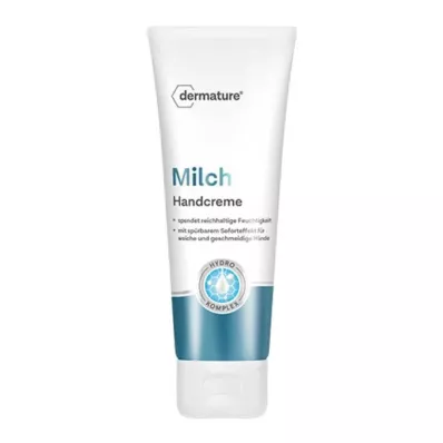 DERMATURE Creme de mãos com leite, 75 ml