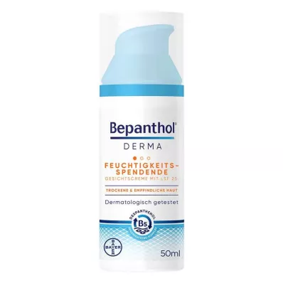 BEPANTHOL Derma creme facial hidratante para o rosto.LSF 25, 1X50 ml