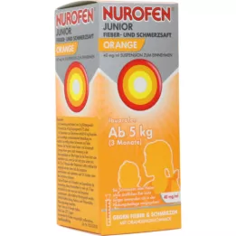 NUROFEN Junior febre e dor sumo de laranja 40 mg/ml, 100 ml