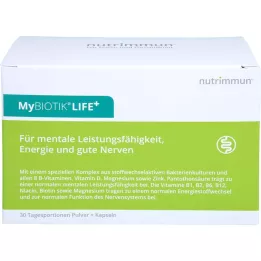 MYBIOTIK LIFE+ Embalagem combinada 30x1,5 g Plv.+60 cápsulas, 1 pc