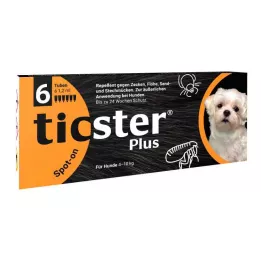 TICSTER Plus solução para unção punctiforme para cães 4-10kg, 6X1,2 ml