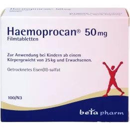 HAEMOPROCAN Comprimidos revestidos por película de 50 mg, 100 unidades