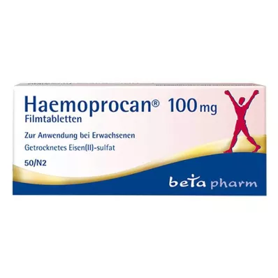 Haemoprocan 100 mg comprimidos revestidos por película, 50 unidades Haemoprocan 100 mg comprimidos revestidos por película, 50 unidades