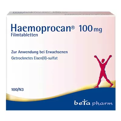 Haemoprocan 100 mg comprimidos revestidos por película, 100 unidades Haemoprocan 100 mg comprimidos revestidos por película, 100 unidades