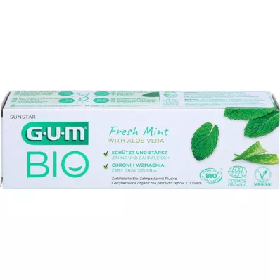 GUM Pasta de dentes biológica de menta fresca, 75 ml