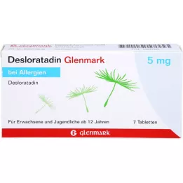 DESLORATADIN Glenmark 5 mg comprimidos, 7 unid