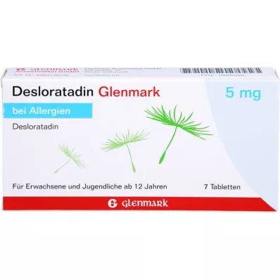 DESLORATADIN Glenmark 5 mg comprimidos, 7 unid