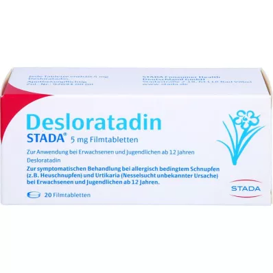 DESLORATADIN STADA Comprimidos revestidos por película de 5 mg, 20 unidades