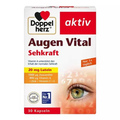 DOPPELHERZ Augen Vital Sehkraft aktiv Cápsulas, 30 Cápsulas