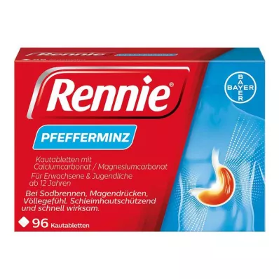 RENNIE Comprimidos mastigáveis, 96 unidades RENNIE Comprimidos mastigáveis, 96 unidades