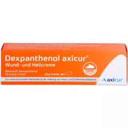 DEXPANTHENOL axicur creme para feridas e cicatrização 50 mg/g, 20 g