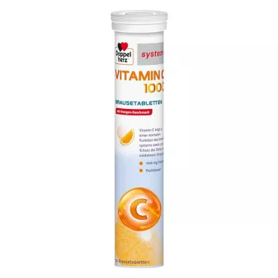 DOPPELHERZ Vitamina C 1000 sistema comprimidos efervescentes, 40 unidades DOPPELHERZ Vitamina C 1000 sistema comprimidos efervescentes, 40 unidades