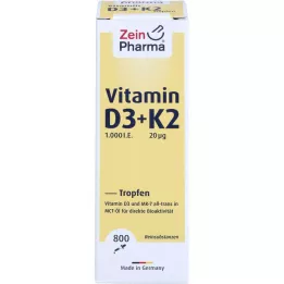 VITAMIN D3+K2 MK-7 gotas para uso oral, dose elevada, 25 ml