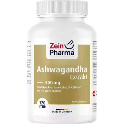 ASHWAGANDHA EXTRAKT Cápsulas de 500 mg, 120 unid