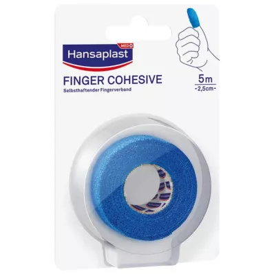 HANSAPLAST Fita adesiva para dedos auto-adesiva 2,5 cmx5 m azul, 1 pc HANSAPLAST Fita adesiva para dedos auto-adesiva 2,5 cmx5 m azul, 1 pc