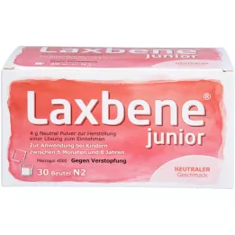 LAXBENE júnior 4 g Neutro PLE Kdr.6 Mon.-8 anos, 30X4 g