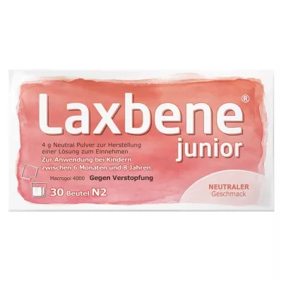 Laxbene® junior 4 g Neutro Crianças 6M-8Y, 30X4 g Laxbene® junior 4 g Neutro Crianças 6M-8Y, 30X4 g