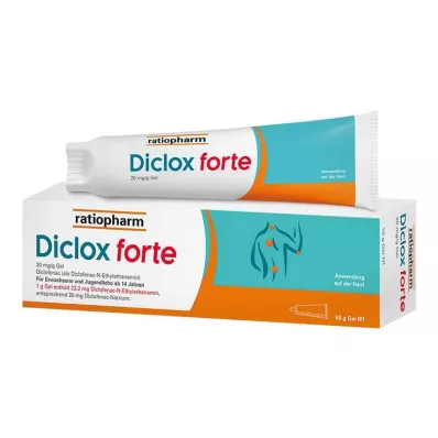 Diclox forte - gel analgésico 2%, com diclofenaco, 50 g Diclox forte - gel analgésico 2%, com diclofenaco, 50 g