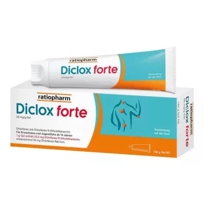 Diclox forte - gel analgésico 2%, com diclofenaco, 100 g