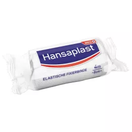 HANSAPLAST fita elástica de fixação crepada 8 cmx4 m, 1 pc