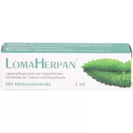 LOMAHERPAN Creme para os lábios com extrato de erva-cidreira, 5 ml