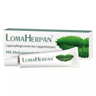 LOMAHERPAN Creme para os lábios com extrato de erva-cidreira, 5 ml