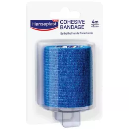 HANSAPLAST Ligadura de fixação auto-adesiva.6 cmx4 m azul, 1 pc