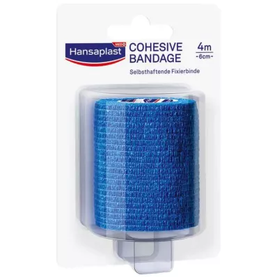 HANSAPLAST Ligadura de fixação auto-adesiva.6 cmx4 m azul, 1 pc