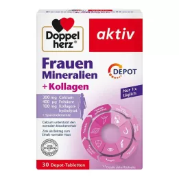 DOPPELHERZ Women Minerals+Collagen Depot Tablets, 30 unid