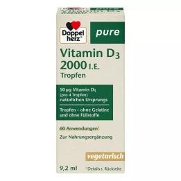 DOPPELHERZ Vitamina D3 2000 U.I. gotas puras, 9,2 ml