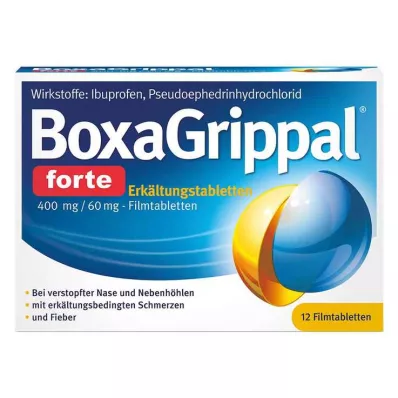 BOXAGRIPPAL forte cold stick. 400 mg/60 mg FTA, 12 unid BOXAGRIPPAL forte cold stick. 400 mg/60 mg FTA, 12 unid