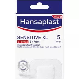 HANSAPLAST Penso sensível estéril para feridas 6x7 cm, 5 unid