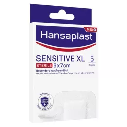 HANSAPLAST Penso sensível estéril para feridas 6x7 cm, 5 unid