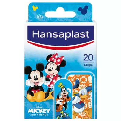 HANSAPLAST Tiras de gesso para crianças Mickey &amp; Amigos, 20 peças