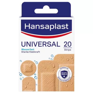 Tiras de gesso universais Hansaplast, à prova dágua, 20 peças